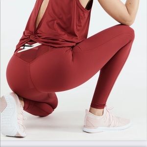 Trinity High Waisted Pocket Legging in Cherry Burst